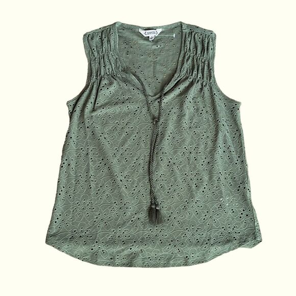 Nanette Lepore Tops - Nanette Lepore Prairie Sage Sleeveless Top SMALL NWT